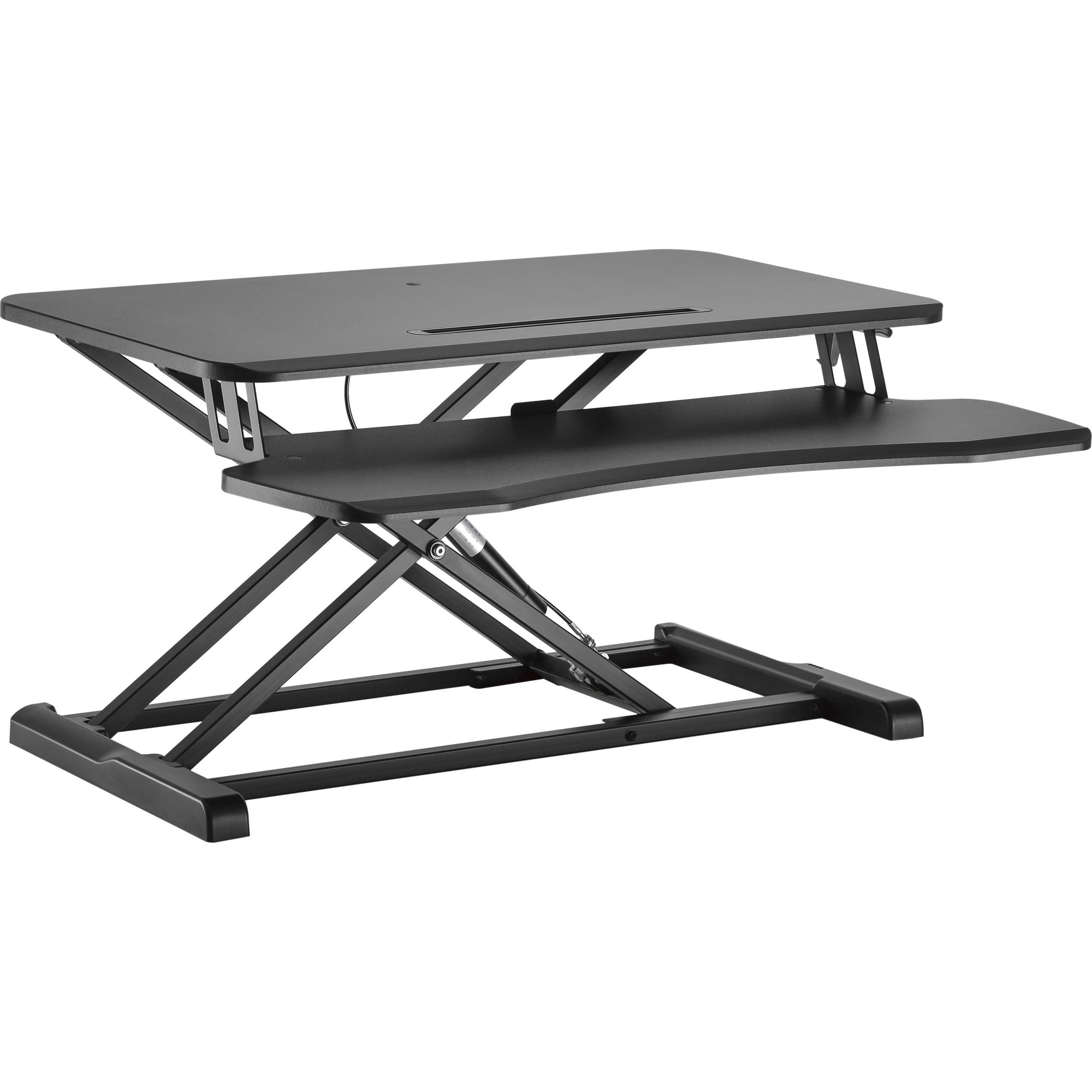 equip ERGO Monitortisch mit Sitz-Stehbankerhöhung schw 15kg, Monitor Erhöhung, Schwarz