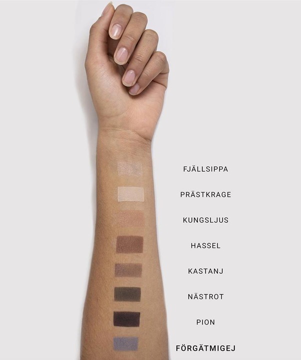 Produktbild IDUN Minerals Single Shades Eyeshadow Förgätmigej (Blau, Silber)