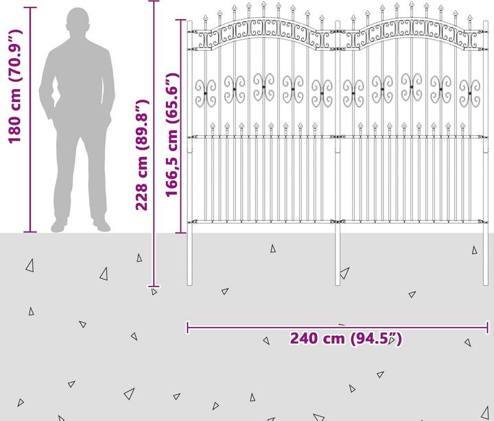 Produktbild vidaXL Gartenzaun