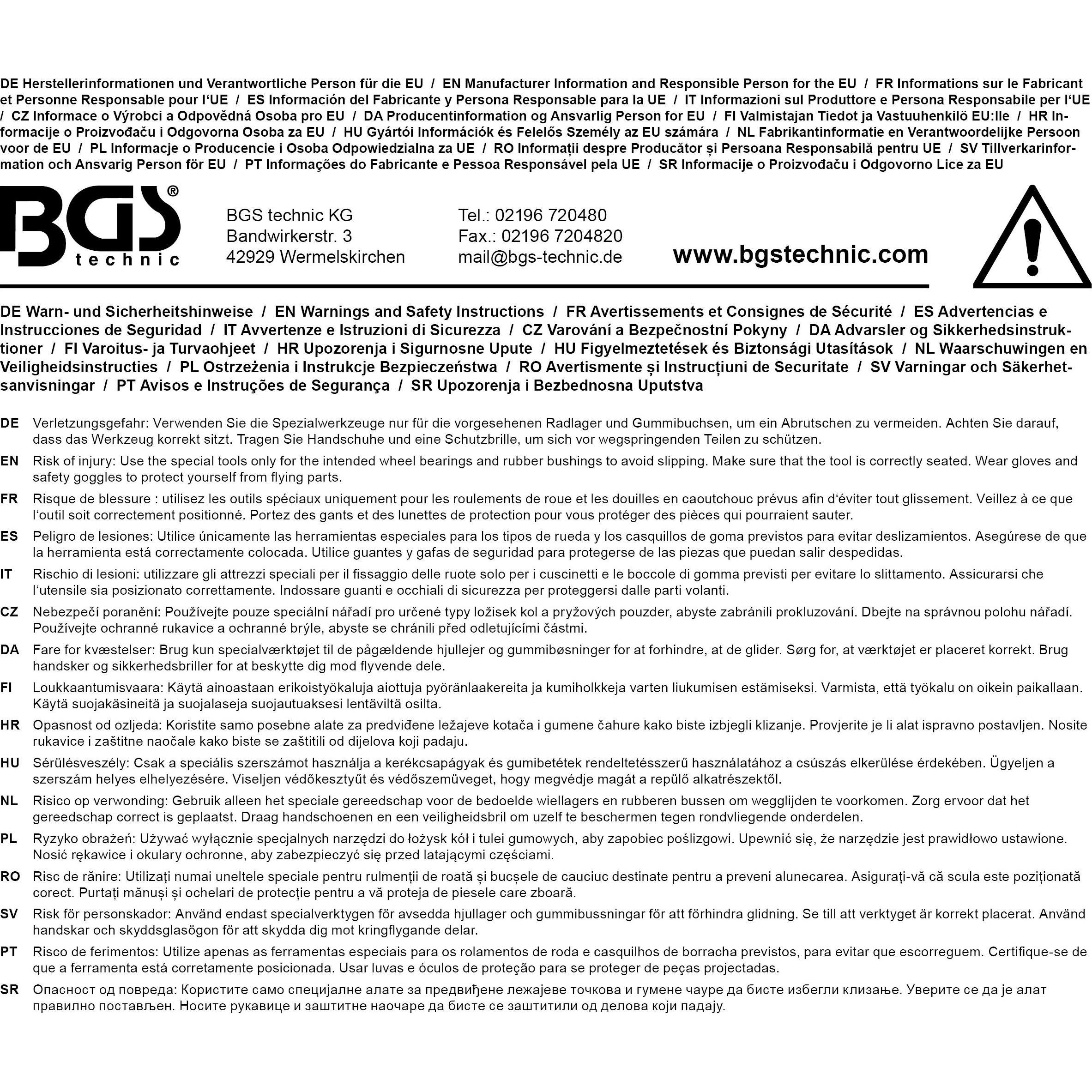 Thumbnail - BGS, Fahrzeug Werkzeug, Radnabenschleifer Aluminiumglocke mit Stahlkern Innen-Ø 80 mm