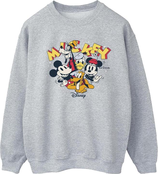 Actual product image Disney Womens/Ladies Mickey Mouse Group Sweatshirt (L)