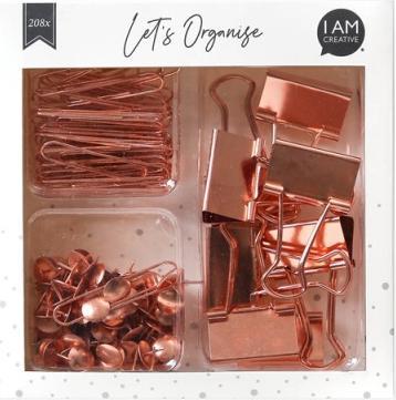 Immagine prodotto I Am Creative Set di fermagli per file, 208 pezzi (208 x)