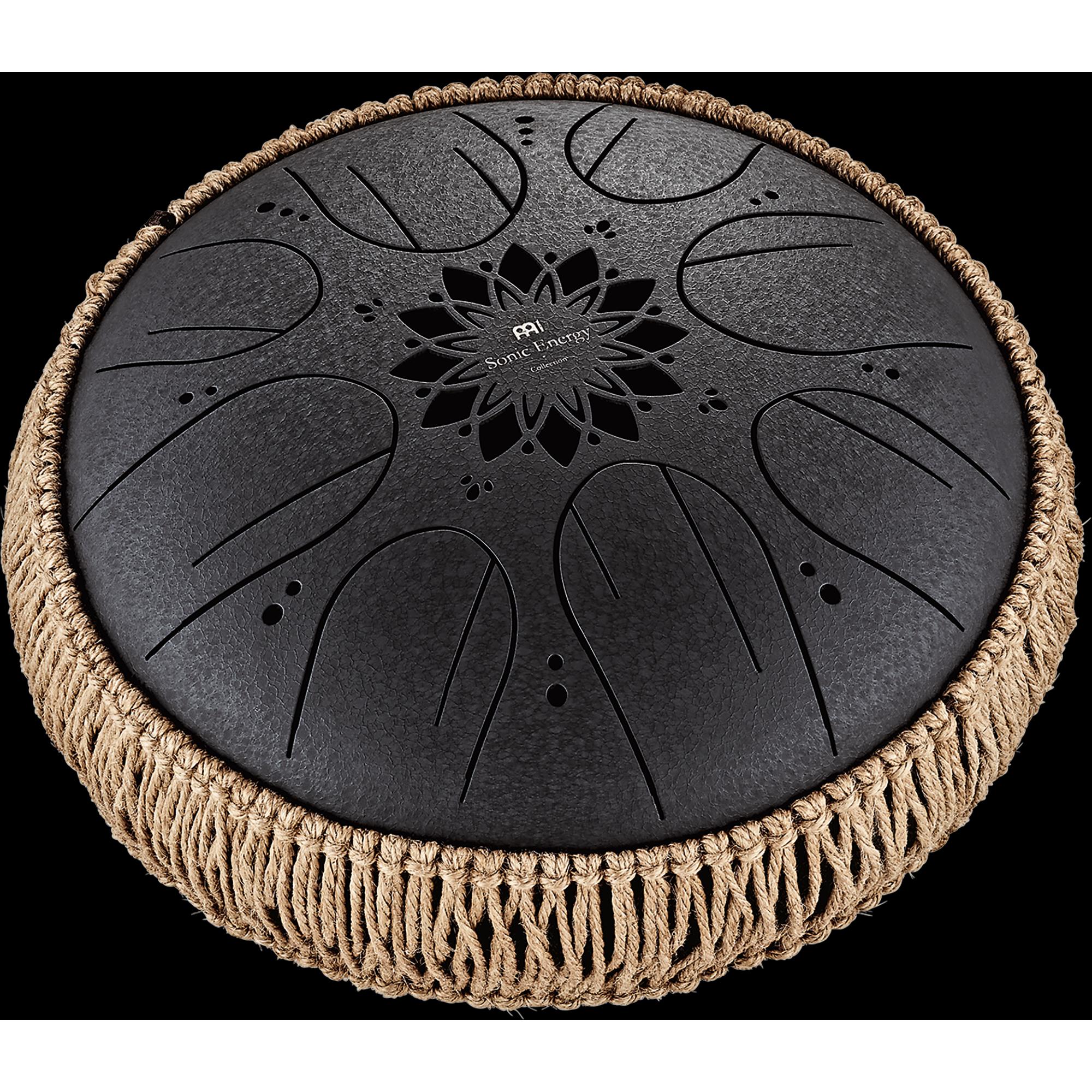 Meinl Medium Octave Steel Tongue Drum - B Minor - Black, Perkussion, Schwarz