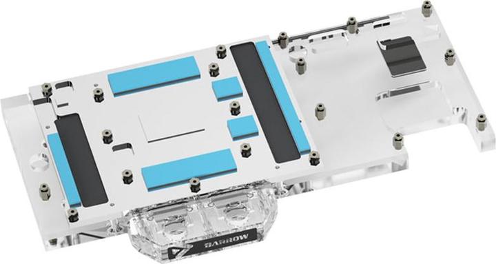 Actual product image Barrow LRC2.0 full coverage GPU Water Block for AMD 6900XT Aurora RGB - Acrylic
