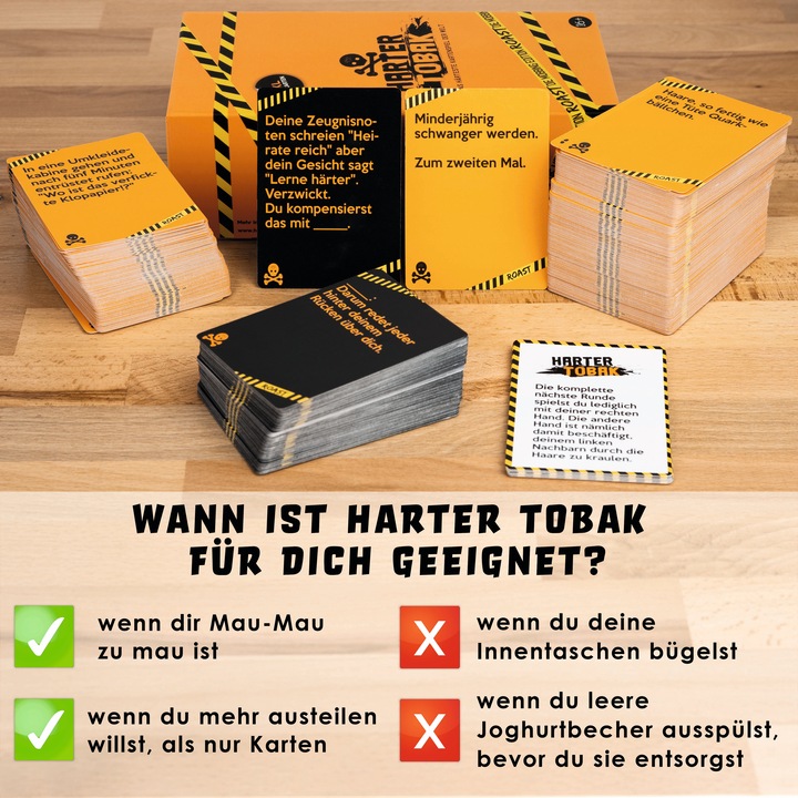 Actual product image Simon & Jan Hard Tobacco ROAST, Mobbing Edition (German)