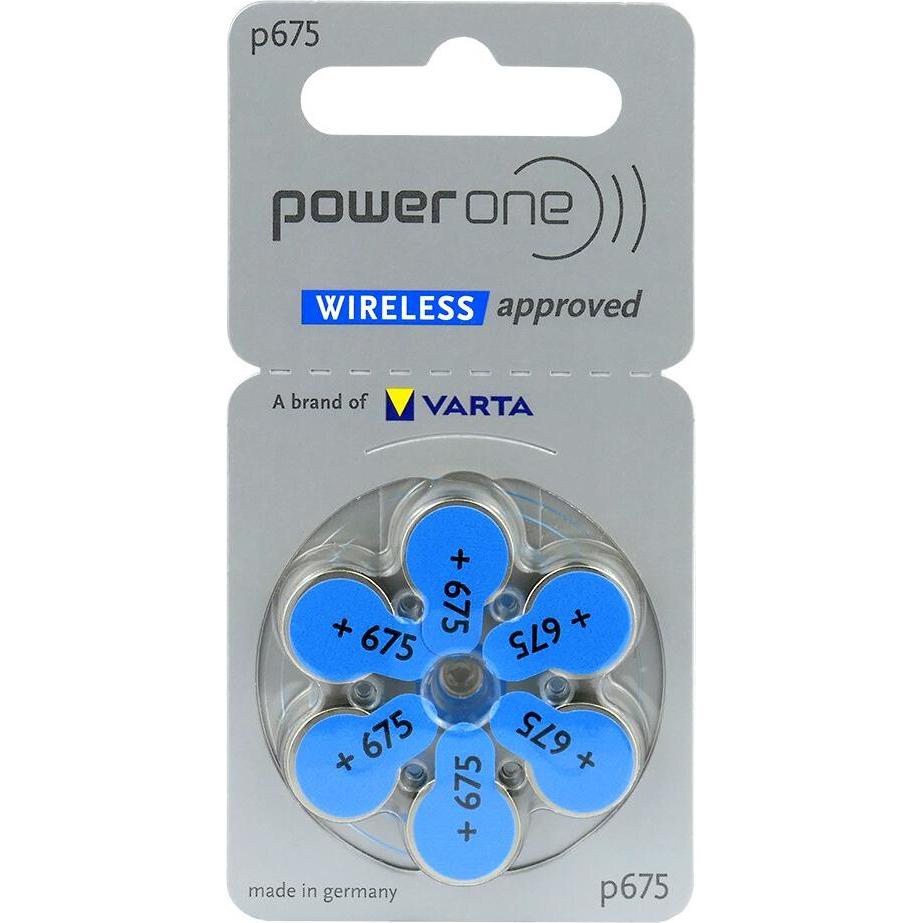 Varta 675 6BL POWER ONE (batterie per apparecchi acustici) PR44, Batterie + pile