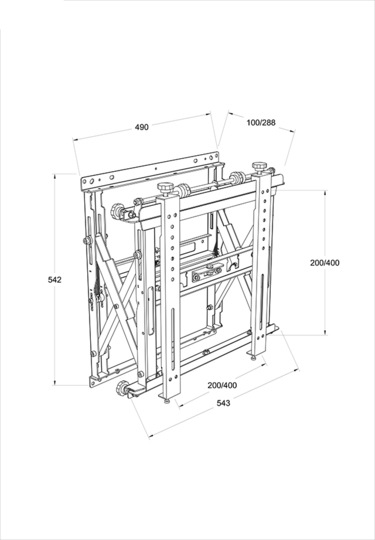 Actual product image Multibrackets M Public Video Wall Mount Push HD (Wall, 55", 60 kg)