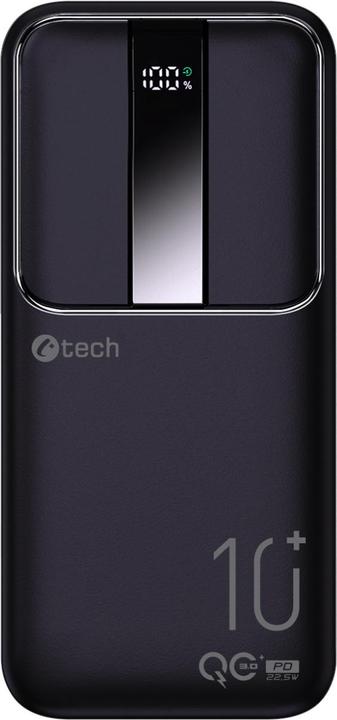 Actual product image C-Tech Powerbanka, Li-Pol,, USB-C/USB-A/micro USB (10000 mAh, 22.50 W, 37 Wh)