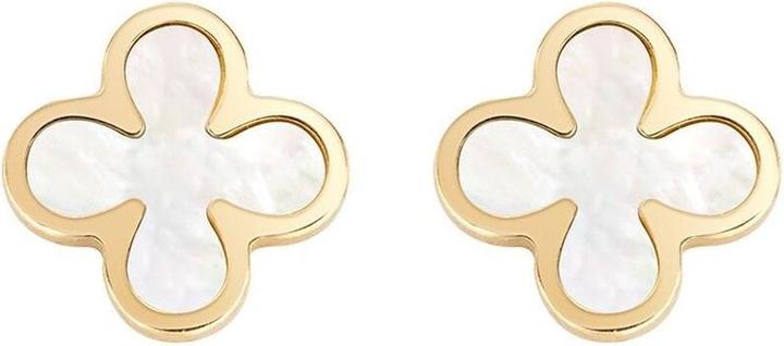 Amen Mother of Pearl Flower Ohrstecker (Silber 925)