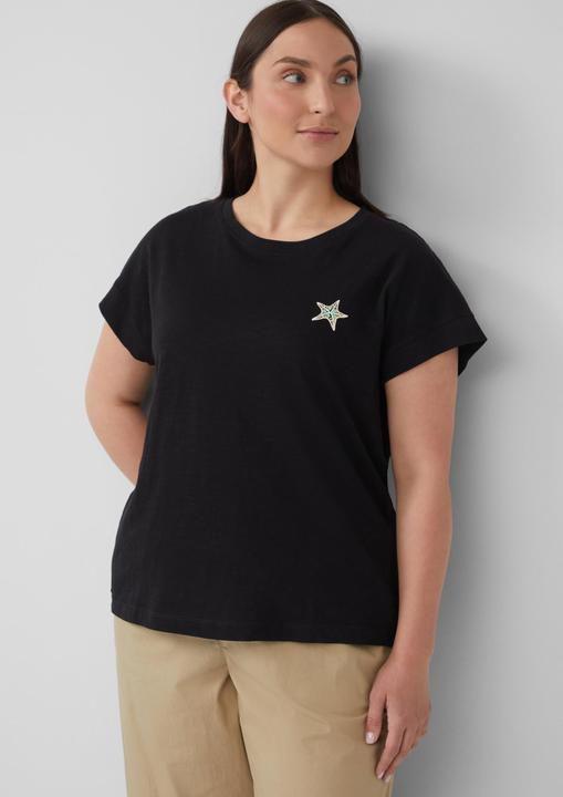 Produktbild S.Oliver T-Shirt T-Shirt im Relaxed Fit mit kleinem Artwork (46)