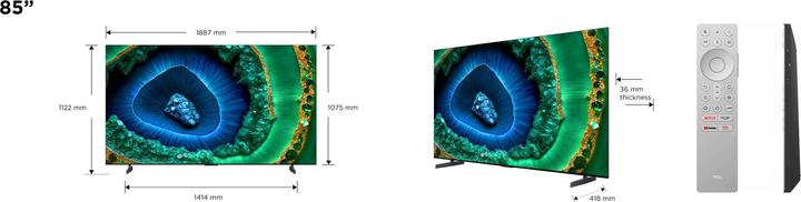 Image du produit TCL 85C955 (85", S85D, LED, 4K, 2023)