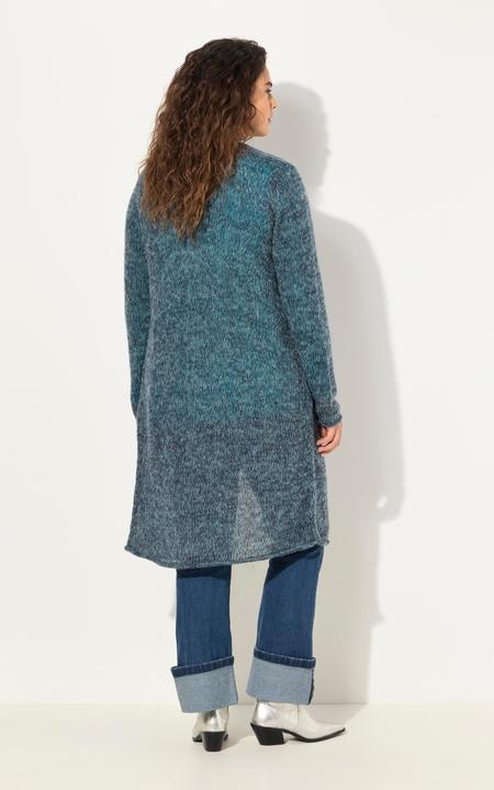 Actual product image Ulla Popken Longline Tie Front Long Sleeve Cardigan (50, 52)