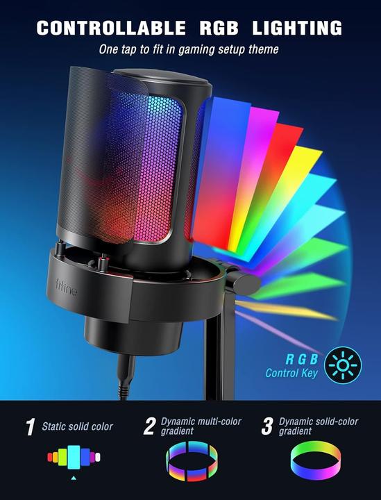 Produktbild Fifine A8 black Professional Recording USB Microphone