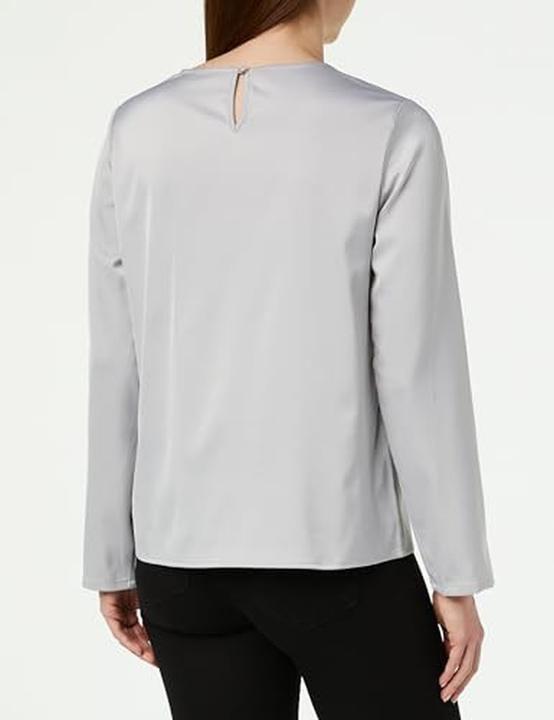 Actual product image Jalene Elegant Blouseshirt with Flattering Round Neck and Casual Fit (S)