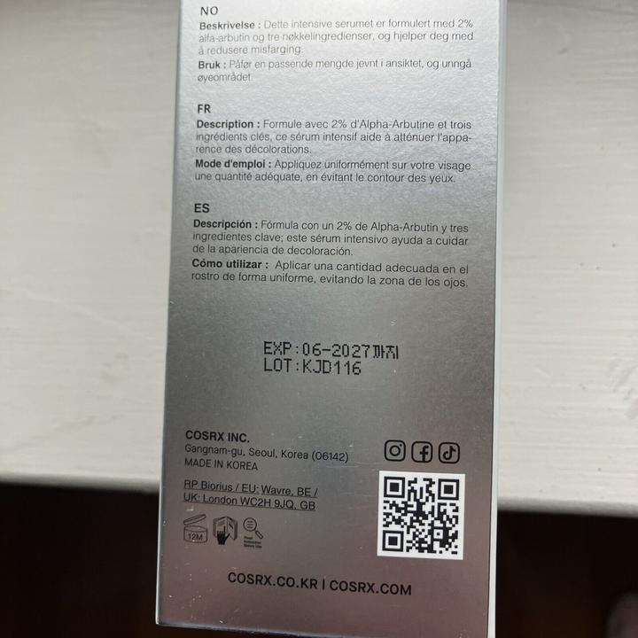 Actual product image Cosrx The Alpha-Arbutin 2 Discoloration Care (50 ml)