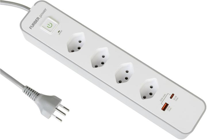 Actual product image Furber.power Socket strip (4x, Type 13, 1.50 m)