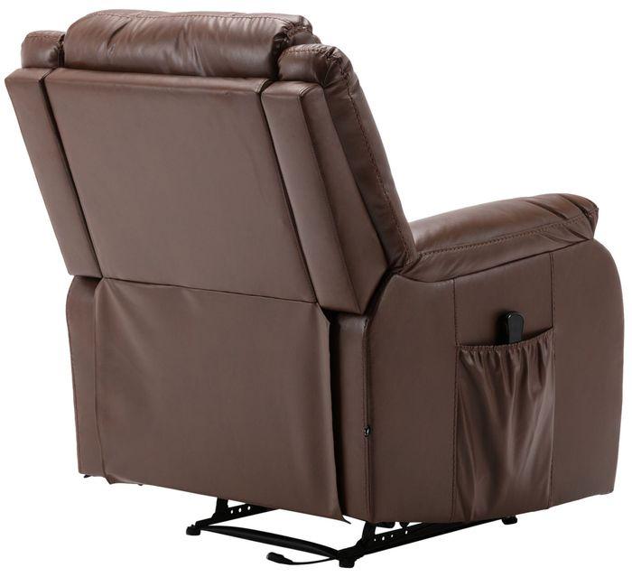 Produktbild Swisshandel24 Sessel Kerpen mit Massagefunktion Kunstleder, hellbraun