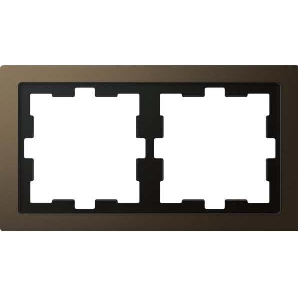 Thumbnail - Merten, Zubehör Schalterprogramm, D-Life Metall Rahmen, 2fach, MEG4020-6552