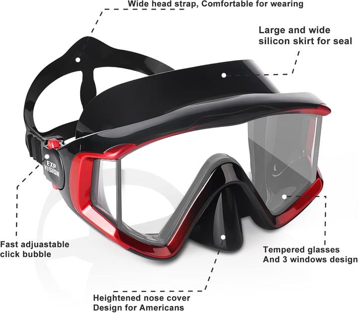 Image du produit EXP Vision HD Pano 3 Lunettes de plongée