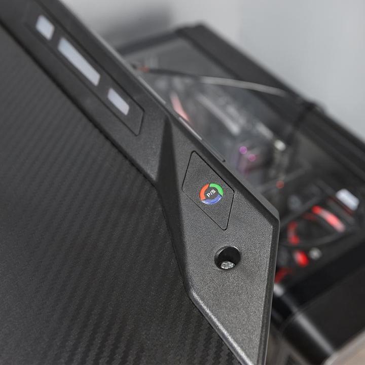 Actual product image X Rocker lynx ultimate gaming desk with vibrant rgb led side lighting