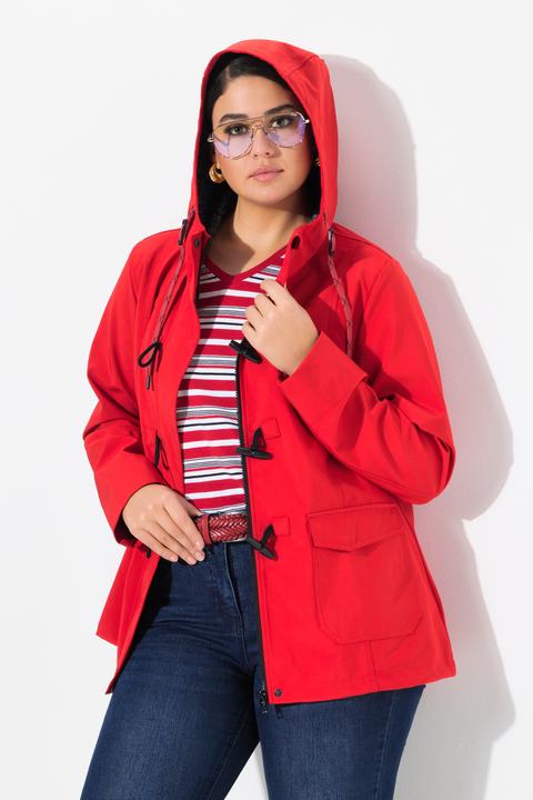 Produktbild Ulla Popken HYPRAR Softshell-Jacke, wasserabweisend, Knebelknöpfe (42, 44)