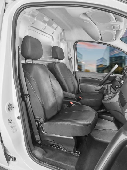 Walser Seat covers for Ford Transit Courier two single seats front leatherette BJ 2014 - today