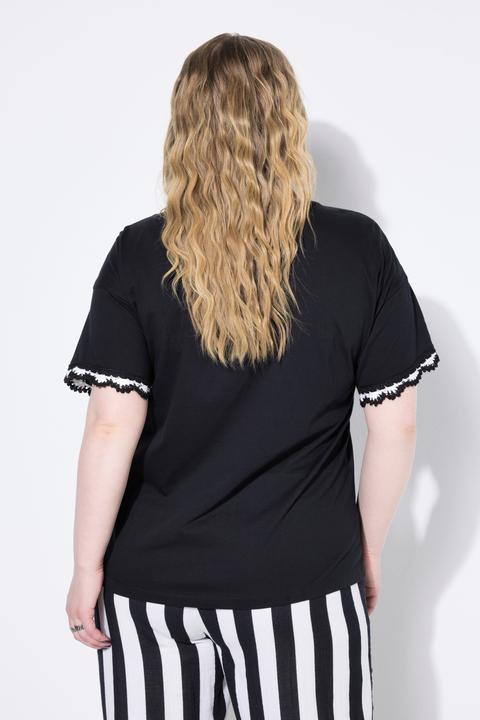 Image du produit Studio Untold T-shirt oversize, manches courtes finition crochet (42, 44)