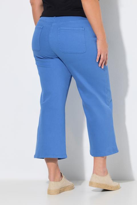 Produktbild Ulla Popken Jeans-Culotte, weites Bein, Elastikbund (60)