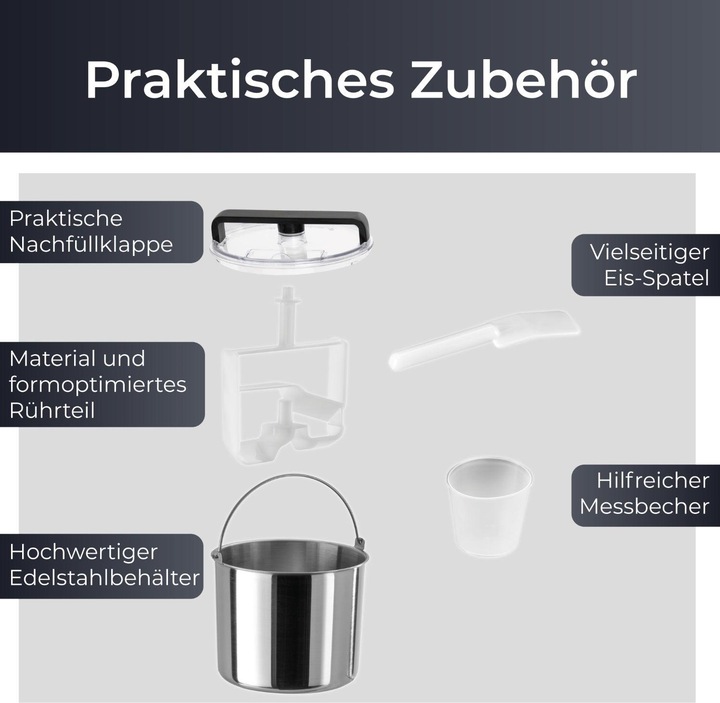 Produktbild KLAMER 2-in-1 Eismaschine & Joghurtbereiter