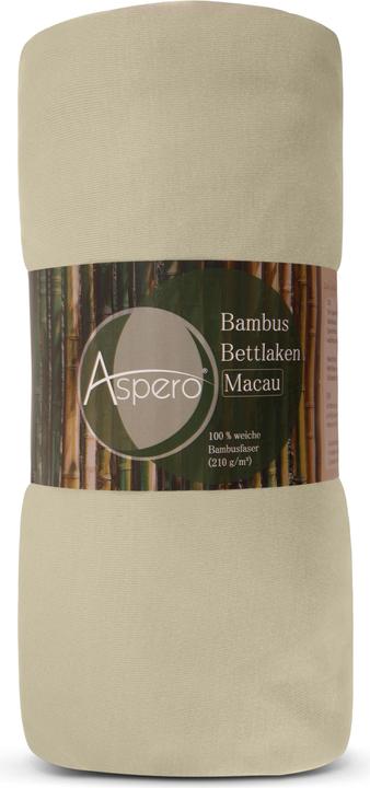 Immagine prodotto Aspero 2 x Bambus Spannbettlaken Macau (90-100 x 200 x 30 cm)