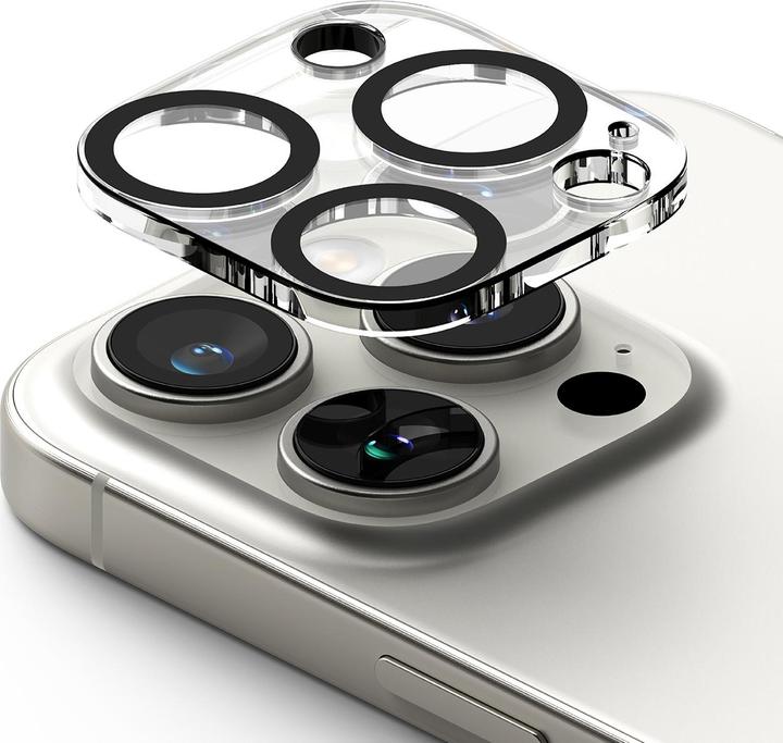 Actual product image Ringke Camera Protector Glass (2 pcs., Apple iPhone 16 Pro, Apple iPhone 16 Pro Max)