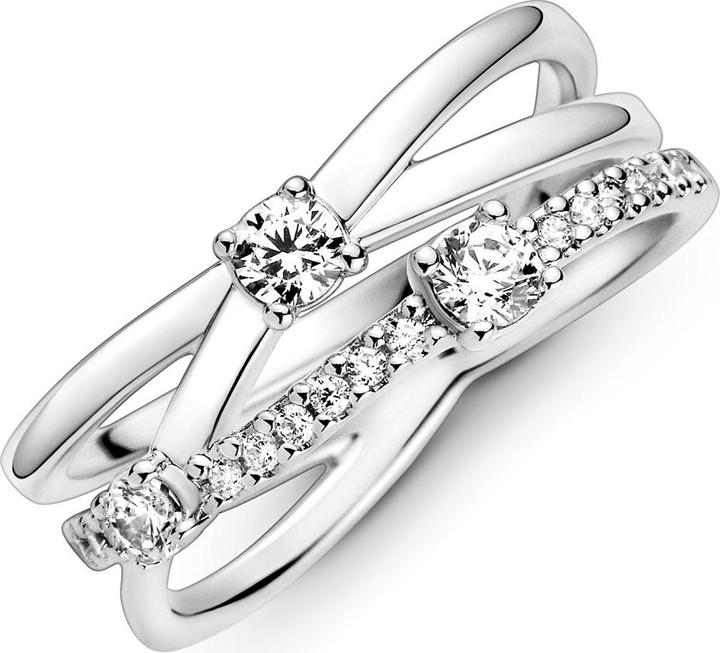 Immagine prodotto Pandora Anello triplo scintillante (52, 925 Argento)