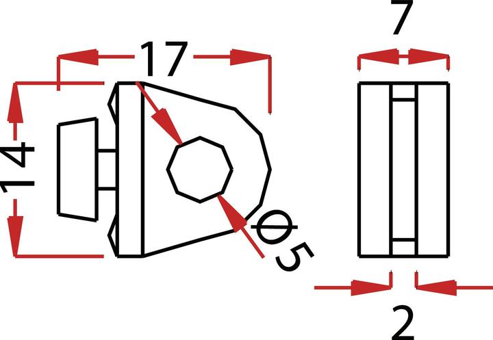 Actual product image Leha Alufa hold-open device for lift gate suitable for plastic aluminium guide rail white