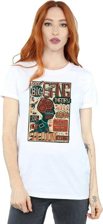 Image du produit Big Bang Theory Femme/Les femmes - T-shirt boyfriend en coton avec affiche infographique (XXL)
