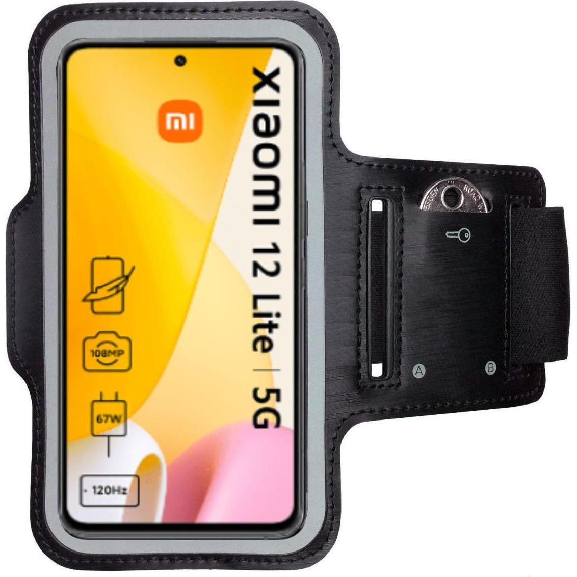 CoverKingz Sportarmband für Xiaomi 12 Lite, Smartphone Sportarmband, Schwarz