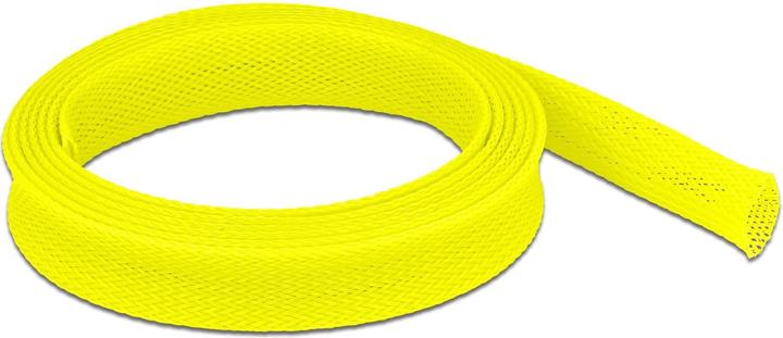 Produktbild Delock Geflechtschlauch dehnbar 2 m x 19 mm gelb (Kabelschlauch, 200 cm)