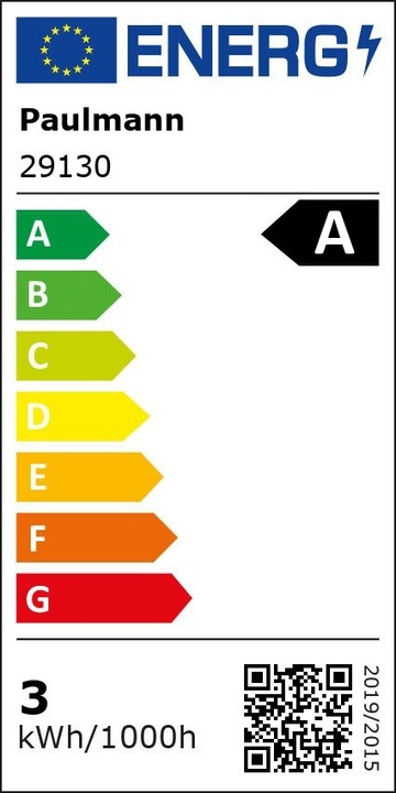 Energy Label Paulmann Drop Eco-Line filament (E14, 2.50 W, 525 lm, 1 x, A)