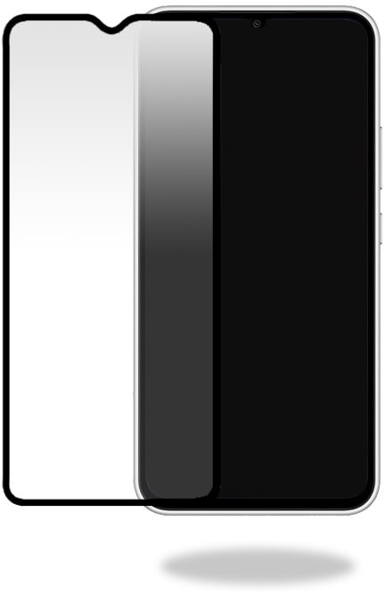 Actual product image Mobilize Black frame glass (1 Piece, Samsung Galaxy A34 5G)