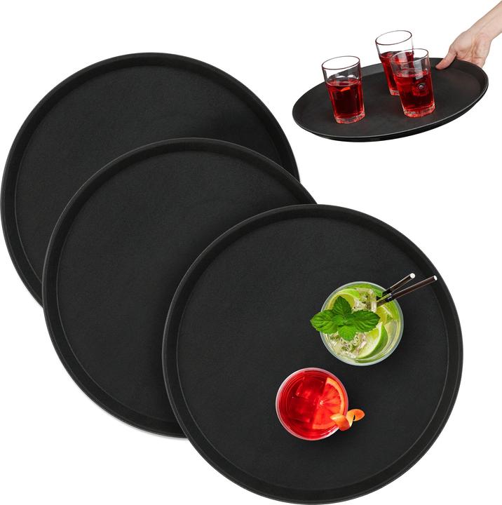 Image du produit Relaxdays 3x plateau de service