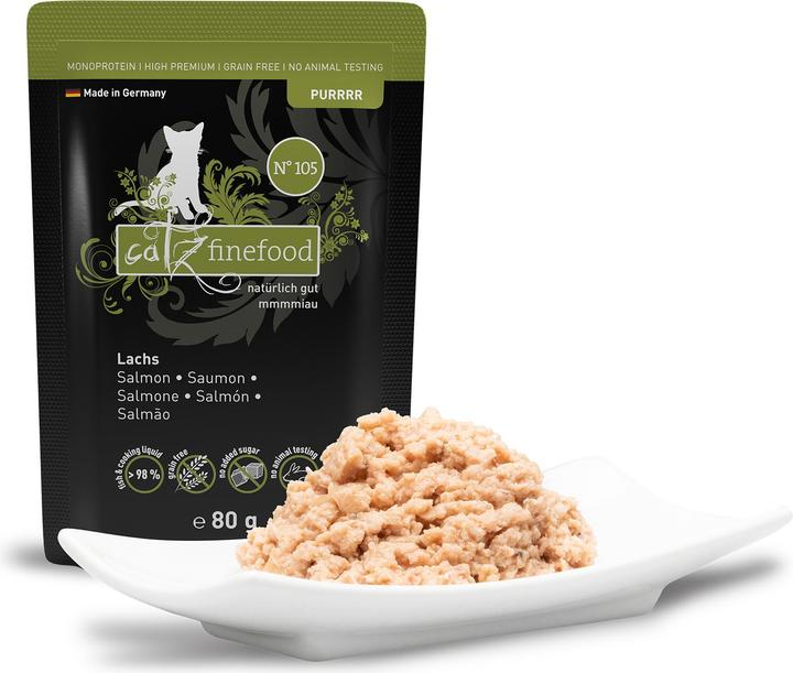 Produktbild Catz Finefood Purrrr No.105 Lachs (Adult, 16 Stk., 80 g)