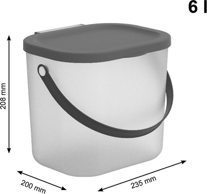 Actual product image Rotho Albula (23.5 x 20 x 21 cm, 6 l)