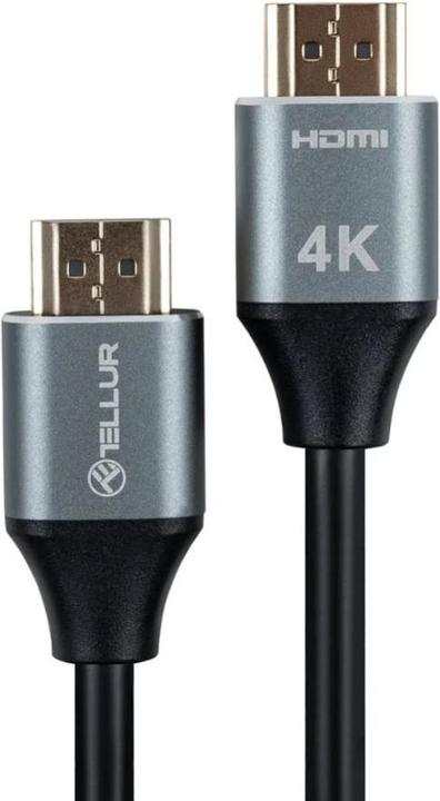Actual product image Tellur High Speed HDMI 2.0 cable, 4K 18Gbps plug-plug Ethernet gold-plated 3m black (3 m)