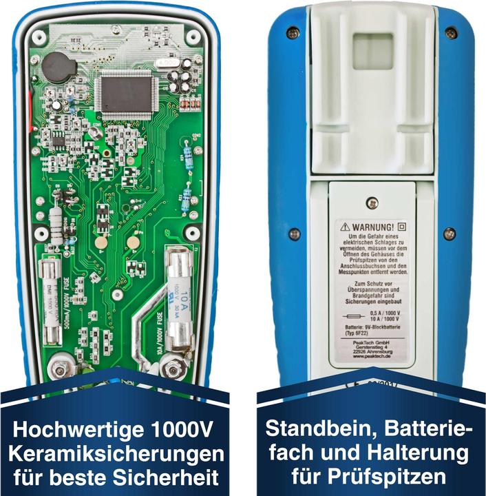 Produktbild Peaktech P 3360 True RMS Digitalmultimeter (CAT III 1000V, CAT IV 600V)