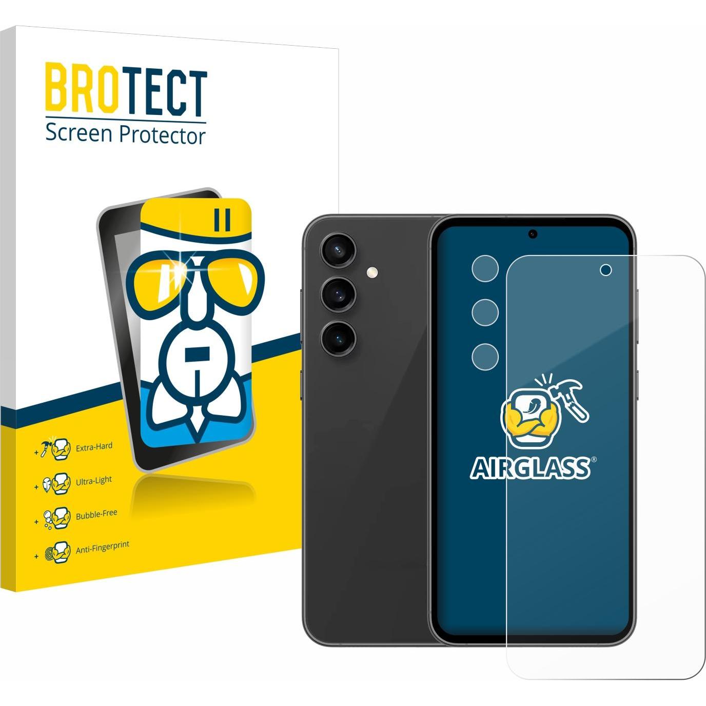 BROTECT AirGlass Panzerglasfolie (1 Stück, Samsung Galaxy S21), Smartphone Schutzfolie, Transparent