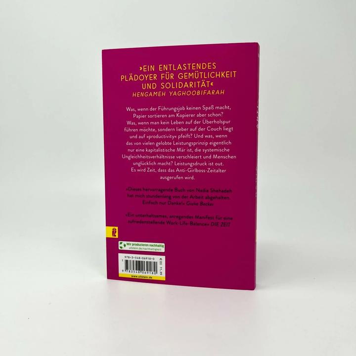 Actual product image Anti-Girlboss (German, Nadia Shehadeh, 2024)