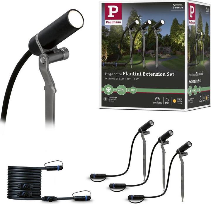 Immagine prodotto Paulmann Outdoor Plug & Shine Plantini set supplementare (200 lm, IP65)