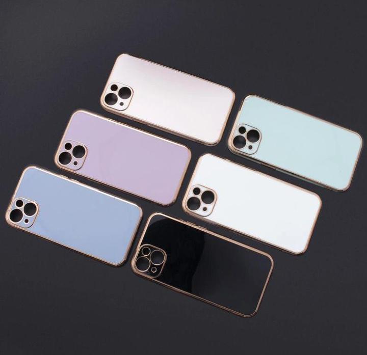 Image du produit Hurtel Lighting Color Case pour Xiaomi Redmi Note 11 gold frame gel cover blue (Xiaomi Redmi Note 11)