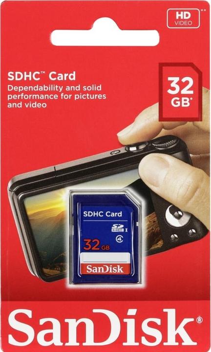 Actual product image Sandisk Standard Memory Card (32 GB, SDHC, U1, UHS-I)