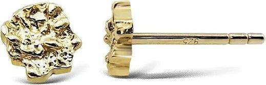 Jeberg Jewellery Ohrstecker I am gold Dainty Earstud (14 Karat vergoldetes Sterlingsilber)