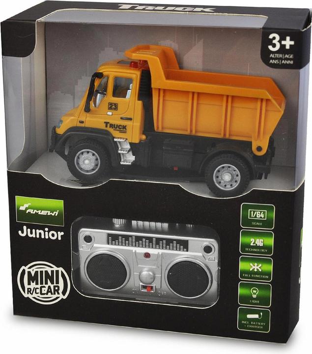 Produktbild Amewi Muldenkipper Mini Truck, Gelb 1:64, RTR